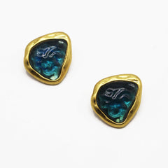 Vintage elegant earrings, vintage geometric style, temperament, Langya medieval high-end earrings for women