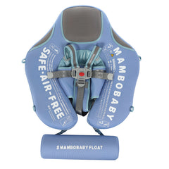 Infants and young children with inflatable seat rings and sunshades beginner's swimming circle home swimming pool