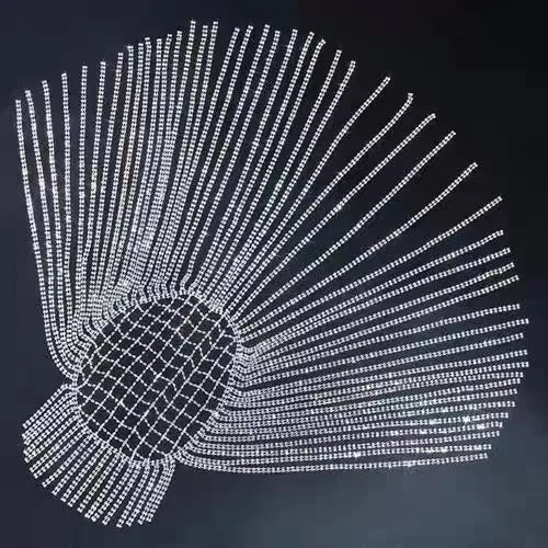Water Diamond Long Flow Su Hair Hoop Headpiece Punk Hair Chain