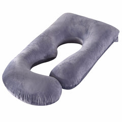 Pregnant women's detachable crystal velvet G-type side lying waist protection pillow