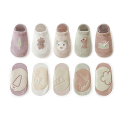 Spring And Summer New Baby Floor Socks Combed Cotton Non-Slip