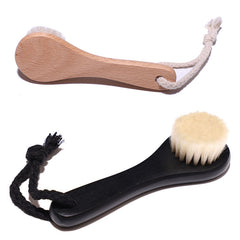 Baby hair comb round head beech wood baby bath brush children's bath brush