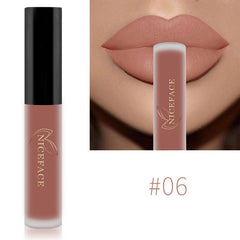 NICEFACE Lip Gloss 26 Colors Nude Matte Liquid Lipstick Mate Waterproof Long Lasting Moisturizing Lipgloss Lip Makeup Cosmetics