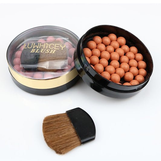 1pc Makeup Face Matte Blusher Ball 3 In 1 Blush Eyeshadow Contour Cosmetics Powder Balls 8 Colors maquiagem