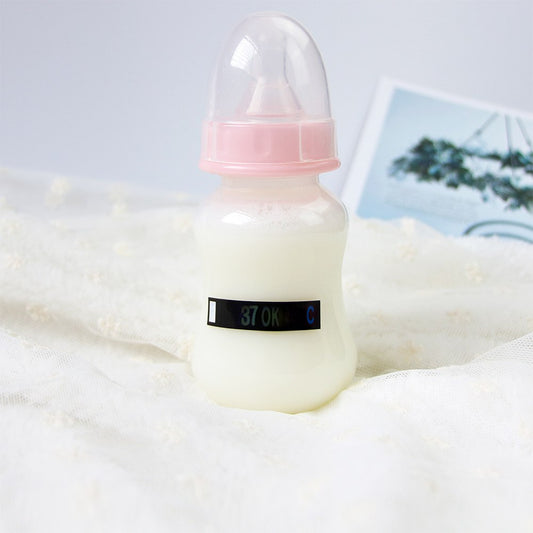 5pcs/Lot Infant Milk Bottle Temperature Thermometer ABS Digital Sticker Thermometer Infant Milk Bottle Temperature Plastic Strip