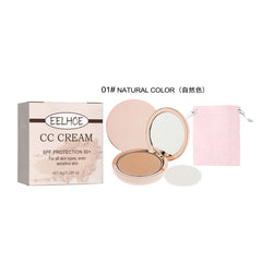 CC Cream, Skin Protection Lightweight Breathable Durable Not Easy To Take Off The Makeup Natural Block Defect Calm Makeup Makeup Powdery Cake