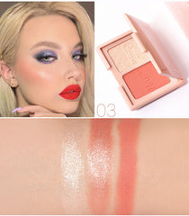 CmaaDU Two-tone blush highlighter and contouring palette