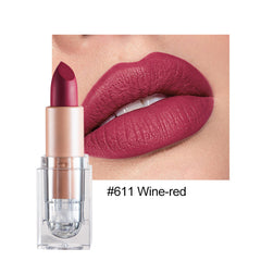 HANDAIYAN Matte Lipstick 12 Color Lipstick Not Easy To Fade Nude Pink Lipstick
