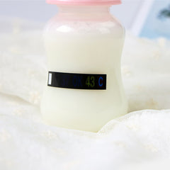 5pcs/Lot Infant Milk Bottle Temperature Thermometer ABS Digital Sticker Thermometer Infant Milk Bottle Temperature Plastic Strip