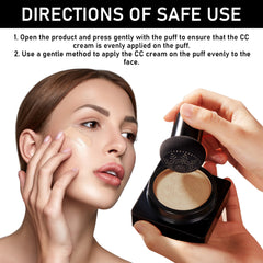 Beauty Cream, Cover Facial Blemishes Light Natural Base Makeup Long-Lasting Makeup Cushion