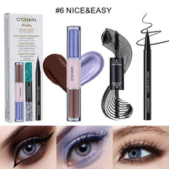 O'CHAI NMascara, long, thick, curling eyeliner, ultra-fine waterproof, non-smudge liquid eyeshadow