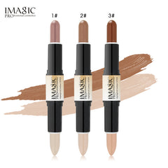 IMAGIC Double Headed Highlight Contour Stick Concealer Pen Nose Shadow Repair And Brighten Concealer Highlighter Pen