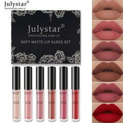 Velvet Matte Lip Glaze Suit Waterproof Non Stick Cup Color Fast Lipstick Lip Color