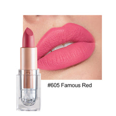 HANDAIYAN Matte Lipstick 12 Color Lipstick Not Easy To Fade Nude Pink Lipstick