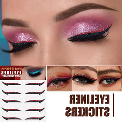 Eyeliner Stickers, Silver Light Makeup Eye Patch Party Nightclub Stage Silver Light Stage Double Eyelid Patch