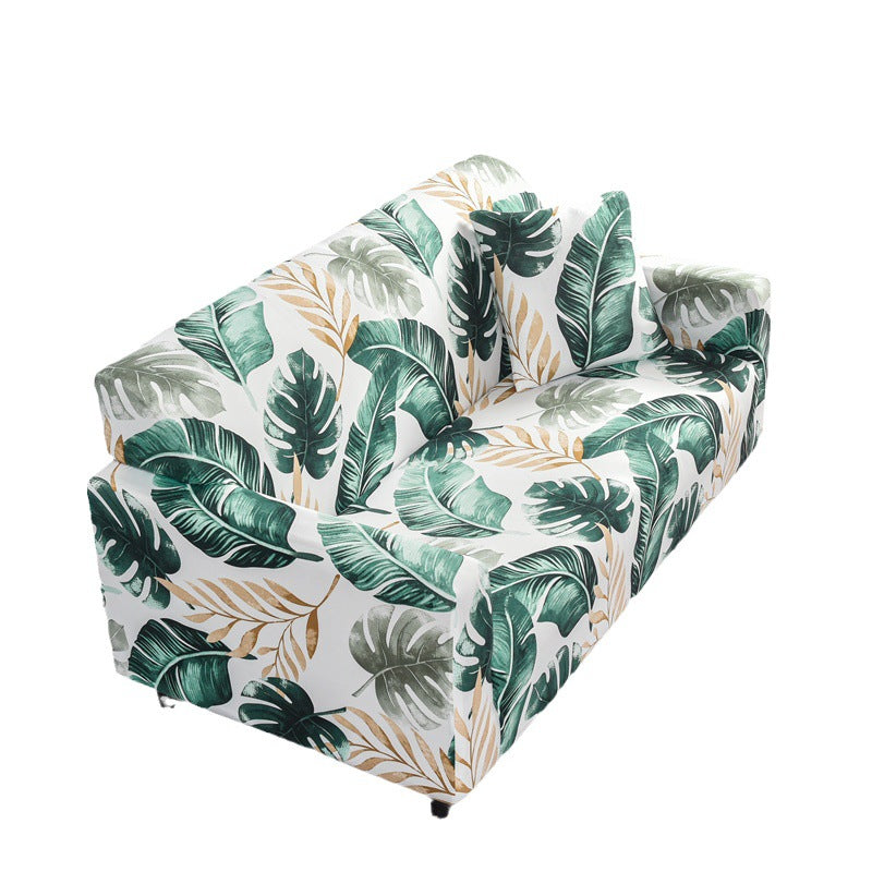 Four season sofa cover with full elastic sofa cover and fabric combination anti slip cover