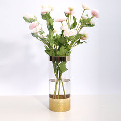 Glass vase modern transparent hydroponic flower vase home decoration ornaments