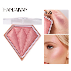Diamond Highlighter Powder Brighten Skin Tone Repair Glitter Powder Nose Shadow Modification Stereo Brightening