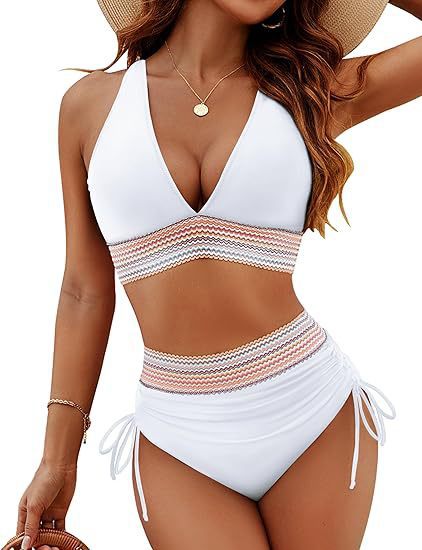 European and American solid color split sexy bikini foreign trade swimsuit