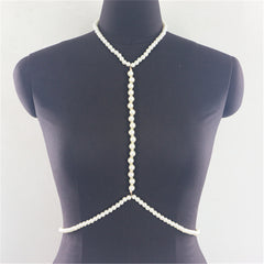 European and American accessories simple, fashionable, rough, pure white pearl chain necklaces, clothing accessories