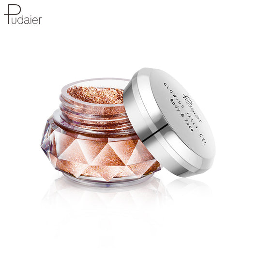 Pudaier Jelly Gel Face Highlighter Body Highlighter Mermaid Eyeshadow