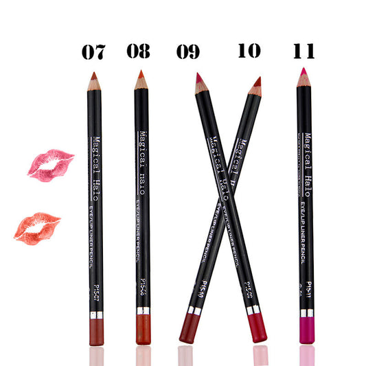 Makeup MH12 Color Mixed Waterproof Lip Liner Lip Nude Lip Pencil Lipstick Pen Set of 12