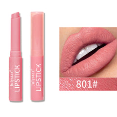 Durable Waterproof Non Stick Cup Genuine Six Color Lipstick Matte Velvet Foggy Lipstick