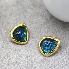 Vintage elegant earrings, vintage geometric style, temperament, Langya medieval high-end earrings for women