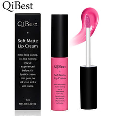 Qibest 34 Colors Matte Non-Stick Cup Does Not Fade Lip Gloss Matte Liquid Lipstick Makeup