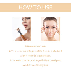 Changing Foundation, Moisturizing And Long-Lasting Natural Light Foundation To Cover Skin Blemishes