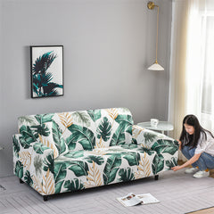 Four season sofa cover with full elastic sofa cover and fabric combination anti slip cover