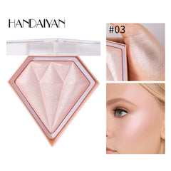 Diamond Highlighter Powder Brighten Skin Tone Repair Glitter Powder Nose Shadow Modification Stereo Brightening