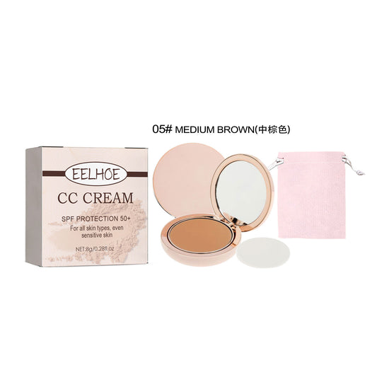 CC Cream, Skin Protection Lightweight Breathable Durable Not Easy To Take Off The Makeup Natural Block Defect Calm Makeup Makeup Powdery Cake