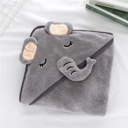 Toddler Baby Hooded Towels Newborn Kids Bathrobe Super Soft Bath Towel Blanket Warm Sleeping Swaddle Wrap for Infant Boys Girls