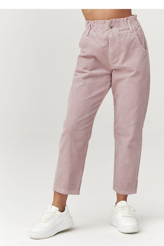  Women trousers model 223241 Makadamia 
