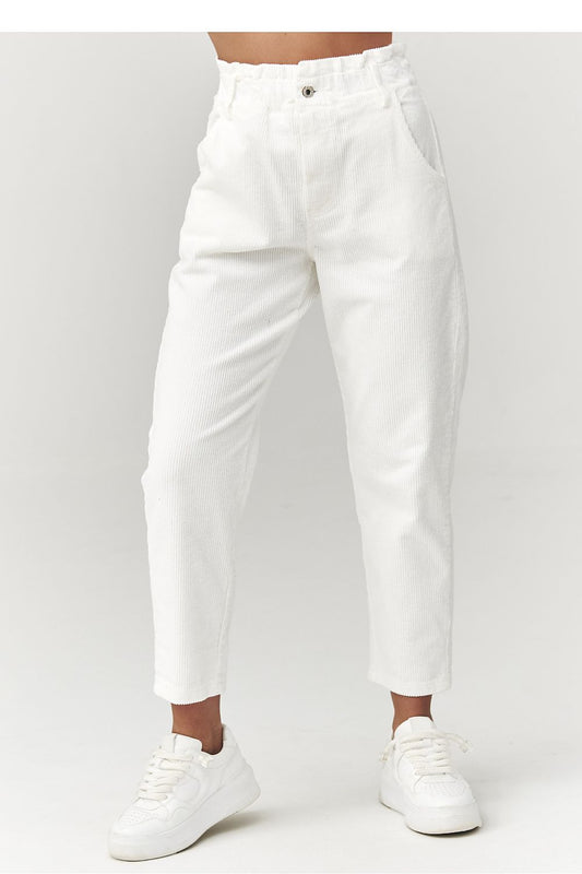  Women trousers model 223242 Makadamia 